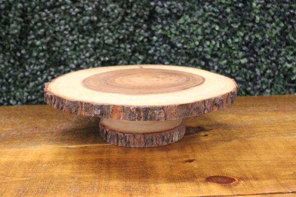 Double Live Edged Cake Stand