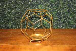 Open Gold Octagon Geometric