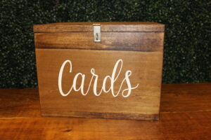 Stained Wood Card Box