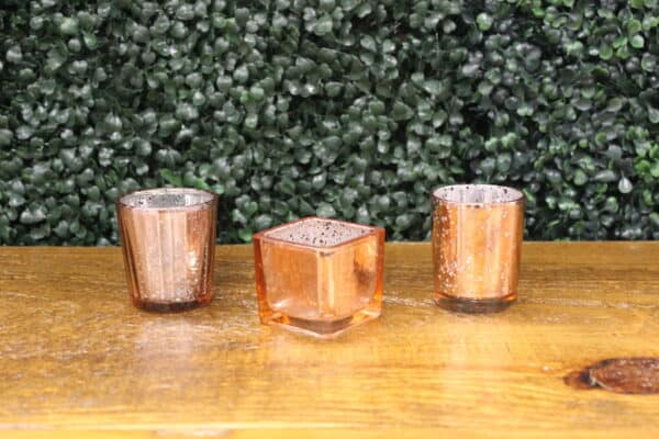 Pink Mercury Glass Votives