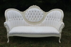 Creamy White Floral Sofa