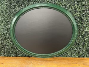 F366: Evergreen Oval Chalkboard-L