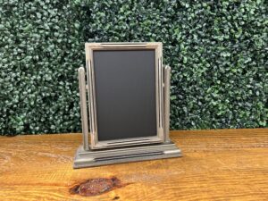 F551: Gray Art Deco Chalkboard-XS