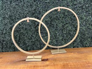 Gold Circle Tabletop Easels