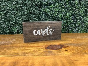 "Cards" Wood Block-XS