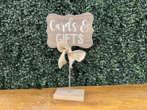 Raised Barn Wood "Cards & Gifts" Sign