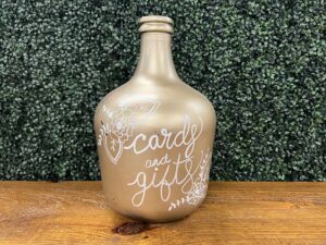"Cards & Gifts" Gold Bottle