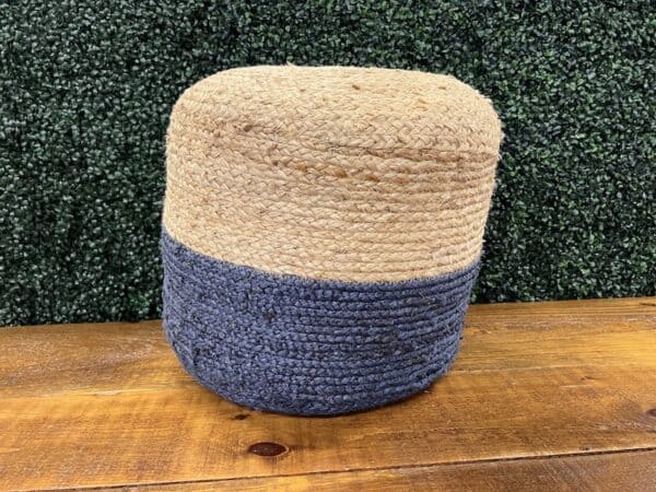 Blue & Twine Pouf